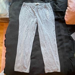 Abercrombie & Fitch grey embroidered sweatpants